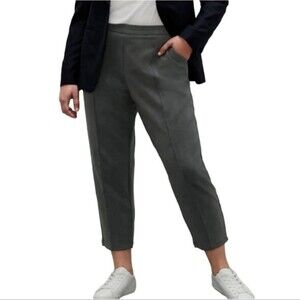 banana republic scuba knit slim commuter pants grey womens size M